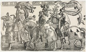 The Nine Heroes: Joshua, David, Judas Maccabees by Lucas van Leyden
