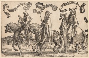 The Twelve Kings of Israel: David, Solomon, Rehoboam, 1515-1517 by Lucas van Leyden