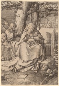 The Virgin and Child with Two Angels by Lucas van Leyden