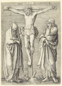 The Virgin and St. John at the Foot of the Cross by Lucas van Leyden