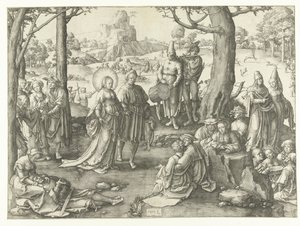 The Worldly Life of Mary Magdalene (The Dance of Mary Magdalene) by Lucas van Leyden