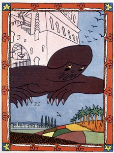 A Genius - in The Thousand and One Nights illustrated by Lucien Laforge by Lucien Laforge