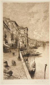 Quai, Venice by Lucien Marcelin Gautier