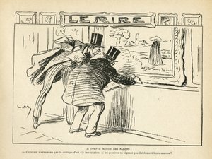 Illustration in Le Rire, 20/04/12 - The review of exhibitions - Art, Painting exhibitions, Cartoon exhibitions - Art reviews by Lucien Metivet