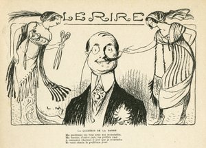 Illustration in Le Rire, 23/03/12 - the question of the beard