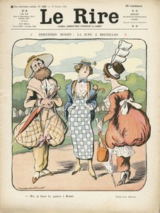 Illustration in Le Rire, 27/07/12 - Latest Fashion (engraving)