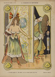 La Marquise De Montespan, Illustration for Le Rire by Lucien Metivet