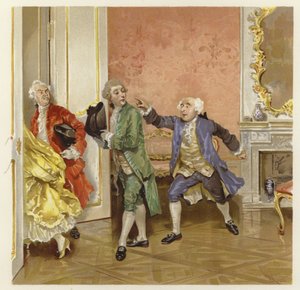 Illustration for The School for Scandal by Lucius Rossi
