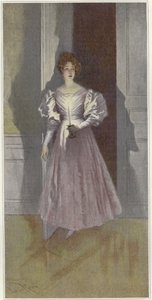 Portrait of a Woman Carrying a Candle by Lucius Rossi