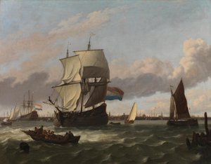 The Seaport of Amsterdam by Ludolf Backhuysen