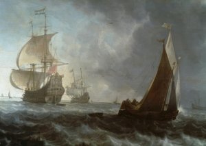 Dutch Warships by Ludolf Backhuysen
