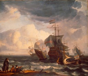Dutch Warships by Ludolf Backhuysen