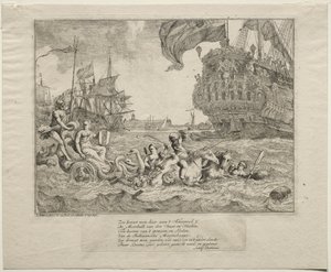 The Personification of Amsterdam Riding in Neptune
