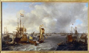 The Port of Amsterdam seen from the IJssel