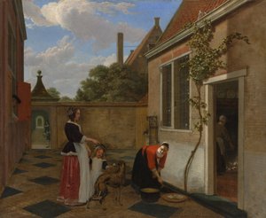 Scene in a Courtyard