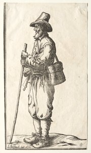 Beggar in Profile Toward Left by Ludolph Büsinck