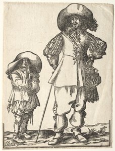 Standing Cavalier and Beggar Boy by Ludolph Büsinck