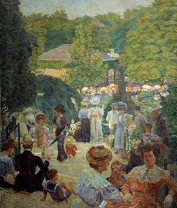 The Parc Montsouris from the Kiosk with Music in 1900 by Ludovic Vallee