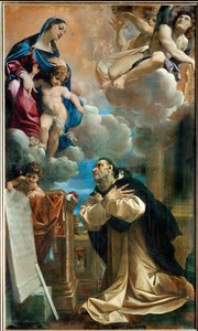The Apparition of the Virgin and Child Jesus to Saint by Ludovico Carracci