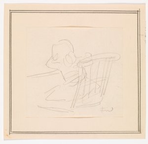 Girl Sitting on a Chair by Ludvig Find