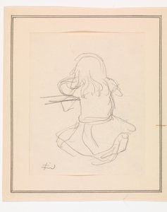 Seated Girl with Back Turned