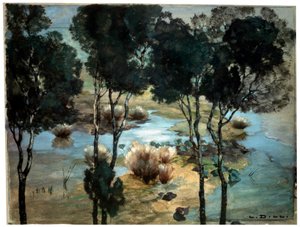 Landscape by Ludwig Dill