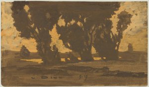 Willows in Dachau Moorland by Ludwig Dill