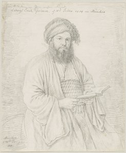 The Carmelite Father Wolfgang Bock in Oriental Costume by Ludwig Emil Grimm