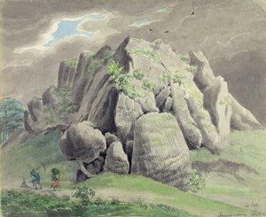 Scharfenstein near Gudensberg by Ludwig Emil Grimm