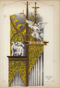 Detail of the Organ in the Church of St Mary, Lubeck, Germany by Ludwig Gruner
