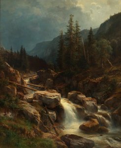 Mountains with Approaching Thunderstorm