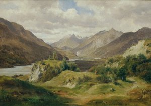 Valley with Mountains