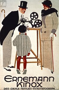 Ernemann Kinox, The Ideal Family Cine-camera, Germany by Ludwig Hohlwein
