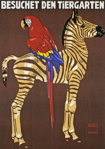Poster Advertising Hellabrunn Zoo in Munich