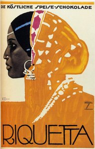 Riquetta Chocolate, 1925 by Ludwig Hohlwein