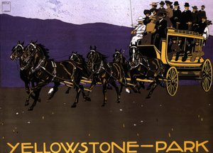 Yellowstone Park by Ludwig Hohlwein