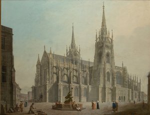 The Cathedral of Saint Vitus in Prague by Ludwig Kohl