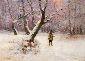 Winter Landscape with Hunters