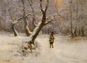 Winter Landscape with Hunter