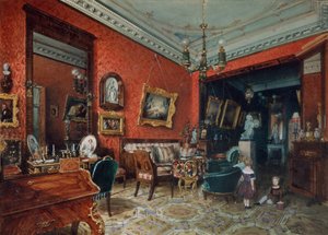 A living room, 1840s