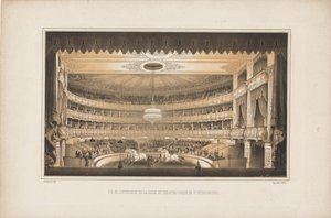 Interior of the Equestrian Circus Theatre in Saint Petersburg