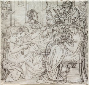 Hottinger Family by Ludwig Vogel