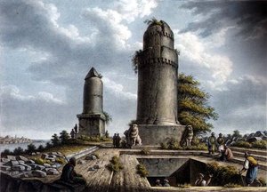 Monuments near Tortosa, pub. by William Watts by Luigi (after) Mayer