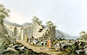 Ruins of an Ancient Temple in Samos, plate 58 from 