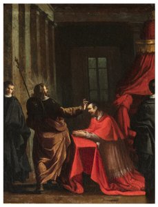 North Transept, Altar of San Rocco 1635-1645, Genovesino 1645, Signatura del Cardinal, Painted Lower Right by Luigi Miradori