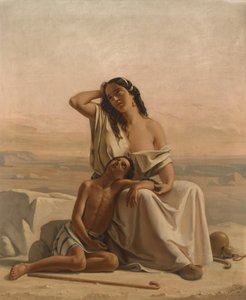 Hagar and Ishmael in the Desert by Luigi Alois Gillarduzzi