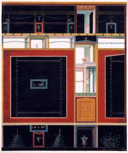 Wall decorations from the House of Aulus Vettius, Pompeii, c.36-39 AD, 1897 by Luigi Bazzani