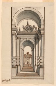 Entryway with Steps by Luigi Biagi