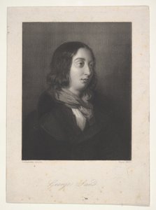 Portrait of George Sand by Luigi Calamatta