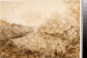 Crater of Vesuvius in Naples
